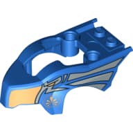 Fairing, Fly Wheel, Open Top Bird Shape with Eagle and Silver Ornament Print