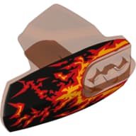 Large Figure Limb Cover, Size 5, Armor with Ball Joint Socket with Fire Print (Pyrox)