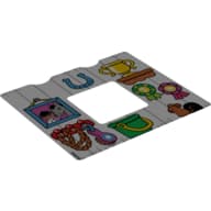 Duplo Backdrop, Wall with Barn Interior Print