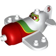 Duplo Airplane with El Chupacabra Print