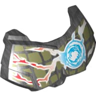 Large Figure Chest Cover, Armour Small with Chi and Olive Green (Crocodile) Print