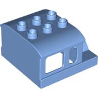 Duplo Train Steam Engine Cabin Roof 2 x 3 Studs