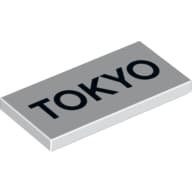 Tile 2 x 4 with 'TOKYO' Print