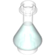 Equipment Bottle / Erlenmeyer Flask with Trans-Light Blue Fluid Pattern