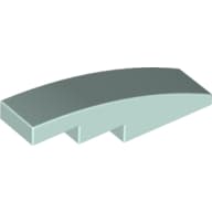 Slope Curved 4 x 1 No Studs [Stud Holder with Symmetric Ridges]