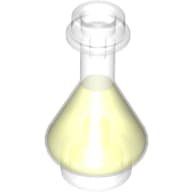 Equipment Bottle / Erlenmeyer Flask with Trans-Neon Green Fluid Pattern