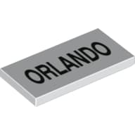 Tile 2 x 4 with 'ORLANDO' Print