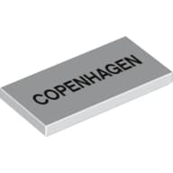Tile 2 x 4 with 'COPENHAGEN' Print