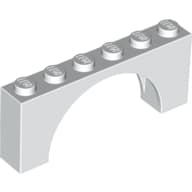 Brick Arch 1 x 6 x 2 - Thin Top without Reinforced Underside [New Version]
