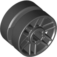 Wheel 14mm D. x 9.9mm with Centre Groove, Fake Bolts and 6 Spokes