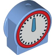 Duplo Brick 1 x 3 x 2 Round Top, Cut Away Sides with Scale Print