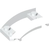 Wheel Arch, Curved Wedge 4 x 3 with 2 x 2 Opening and 4 Studs
