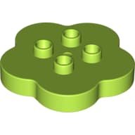 Duplo Flower 4 x 4 x 1 with 4 Top Studs