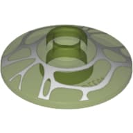 Dish 2 x 2 Inverted [Radar] with White Spider Web Print