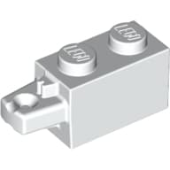 Hinge Brick 1 x 2 Locking with 1 Finger Horizontal End