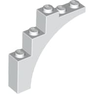 Brick Arch 1 x 5 x 4 [Continuous Bow, Raised Underside Cross Supports]