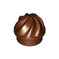 Plate Round 1 x 1 Swirled Top