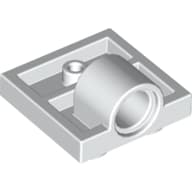 Plate Special 2 x 2 with 1 Pin Hole [Complete Underside Rib]