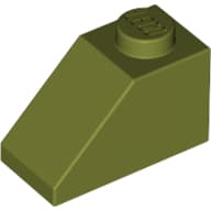 Slope 45° 2 x 1 with Bottom Pin