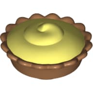 Food Pie with Light Yellow Cream Filling Pattern