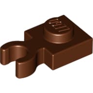 Plate Special 1 x 1 with Clip Vertical [Thick Open O Clip]