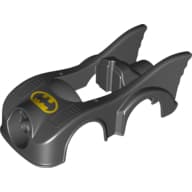 Duplo Car Body, Batmobile with Batman Logo Print