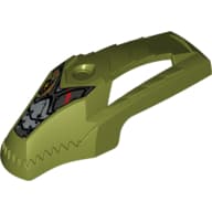 Fairing, Fly Wheel, Crocodile Streamlined Shape with Cragger Print