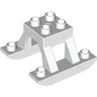 Duplo Airplane Pontoons Small Raised, 4 x 4
