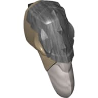 Large Figure Head Bird, Vulture with Red Eyes Print