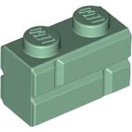 Brick Special 1 x 2 with Masonry Brick Profile