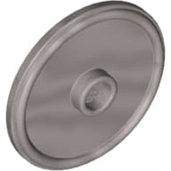 Shield Round with Stud and Raised Rim [Plain]