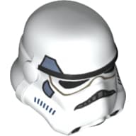Helmet Stormtrooper, Dotted Mouth, Blue and Sand Blue Print