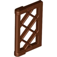 Window 1 x 2 x 3 Pane Latticed with Thick Corner Tabs