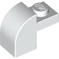 Brick Curved 1 x 2 x 1 1/3 with Curved Top