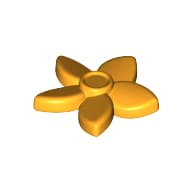 Plant, Flower with 5 Pointed Petals and Pin