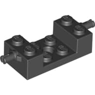 Brick Special 2 x 4 with Wheels Holder, Single Slit with 2 x 2 Recessed and Hole
