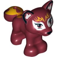 Animal, Fox with Face Decoration Print