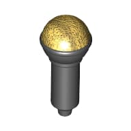 Musical Instrument Microphone with Metallic Gold Top Half Screen Print
