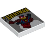 Tile 2 x 2 with Everyman Comic print