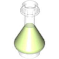 Equipment Bottle / Erlenmeyer Flask with Lime Fluid Pattern