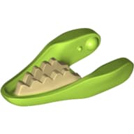 Animal Body Part, Dinosaur, Raptor / Dilophosaurus Lower Jaw with Tan Teeth Print