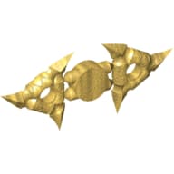 Weapon Throwing Star / Shuriken with Textured Grips [Complete Sprue of 2]