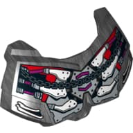 Large Figure Chest Cover, Armour Small with Light Bluish Gray Panels with Rivets, Ribs, Chain Print