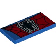 Tile 2 x 4 with Spider-Man logo Print