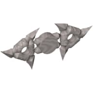 Weapon Throwing Star / Shuriken with Textured Grips [Complete Sprue of 2]