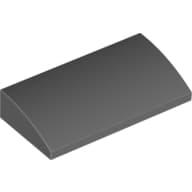 Slope Brick Curved 2 x 4 x 2/3 No Studs, with Bottom Tubes