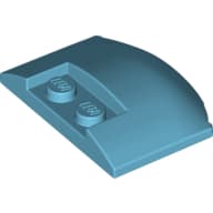 Slope Curved 3 x 4 x 2/3 Triple Curved with 2 Sunk Studs