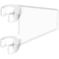 Flag 2 x 2 Trapezoid with Flat Area between Clips