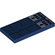 Tile 2 x 4 with Police Box Door Print