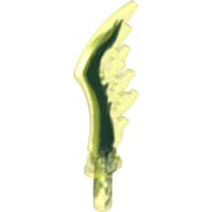 Weapon Sword Serrated with Marbled Dark Green Pattern
